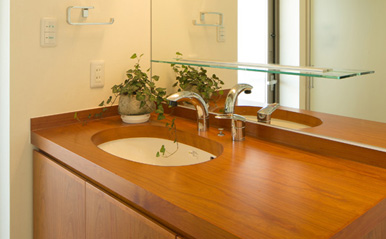 眺めのいい窓 洗面室