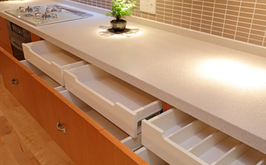 books and gardens キッチン収納