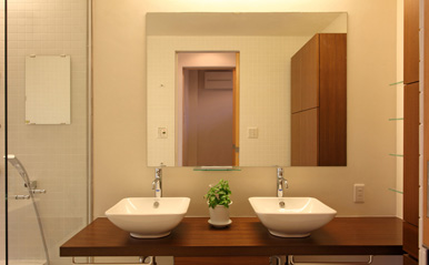 books and gardens 洗面室