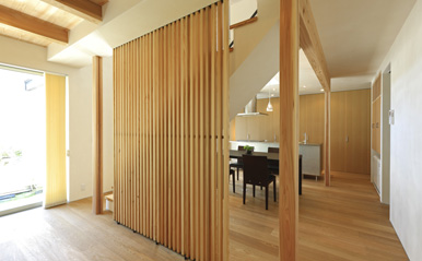 キッチンの家 キッチン方向