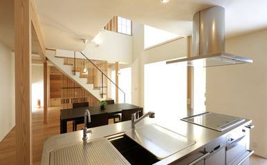 キッチンの家 キッチンから