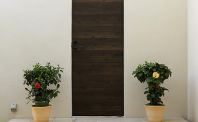 キッチンの家 中庭テラス